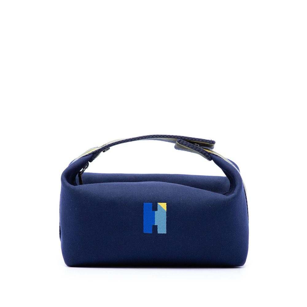 Pre-Loved Hermes Small Toile Bride A Brac H Pavillon Case